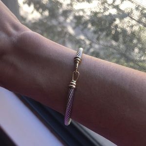 Silver and gold bracelet